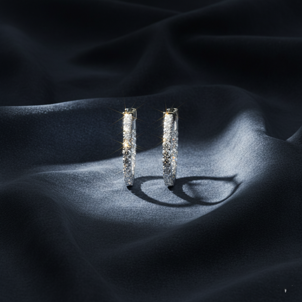 Versatile Inside-Outside Diamond Hoop Earrings