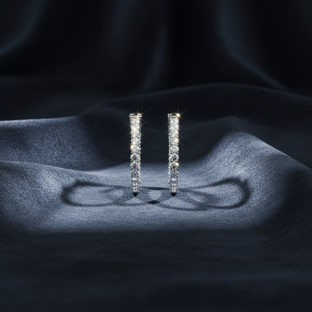 Versatile Inside-Outside Diamond Hoop Earrings