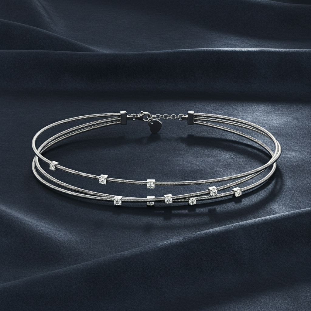 Elegant Everyday Bangle Bracelet with Lab Diamonds