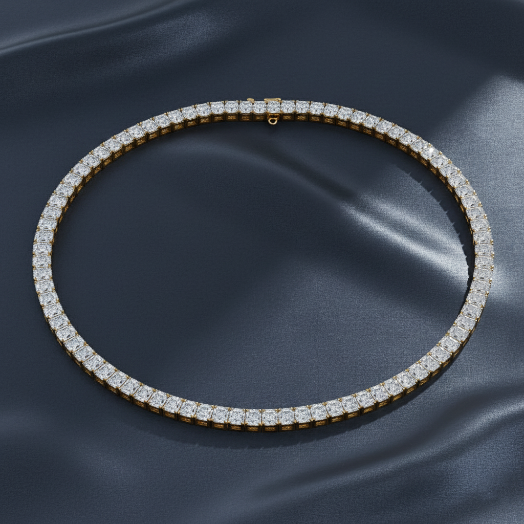 Contemporary Square Brilliant Lab Diamond Bracelet