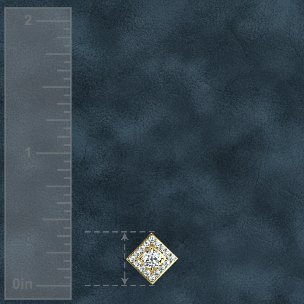 Modern Geometric Diamond Accent Necklace