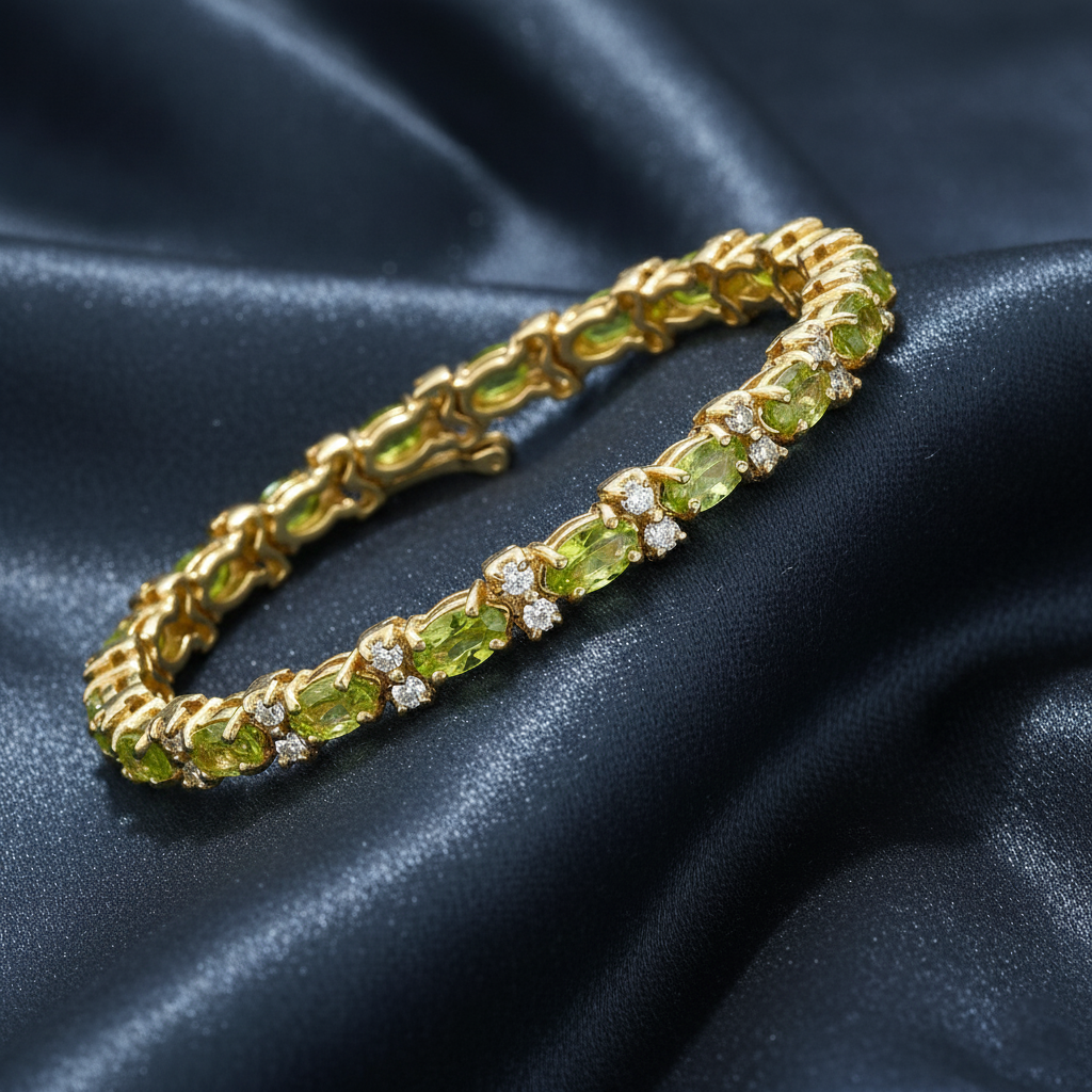 Eloquent Marquise Gemstone Statement Bracelet