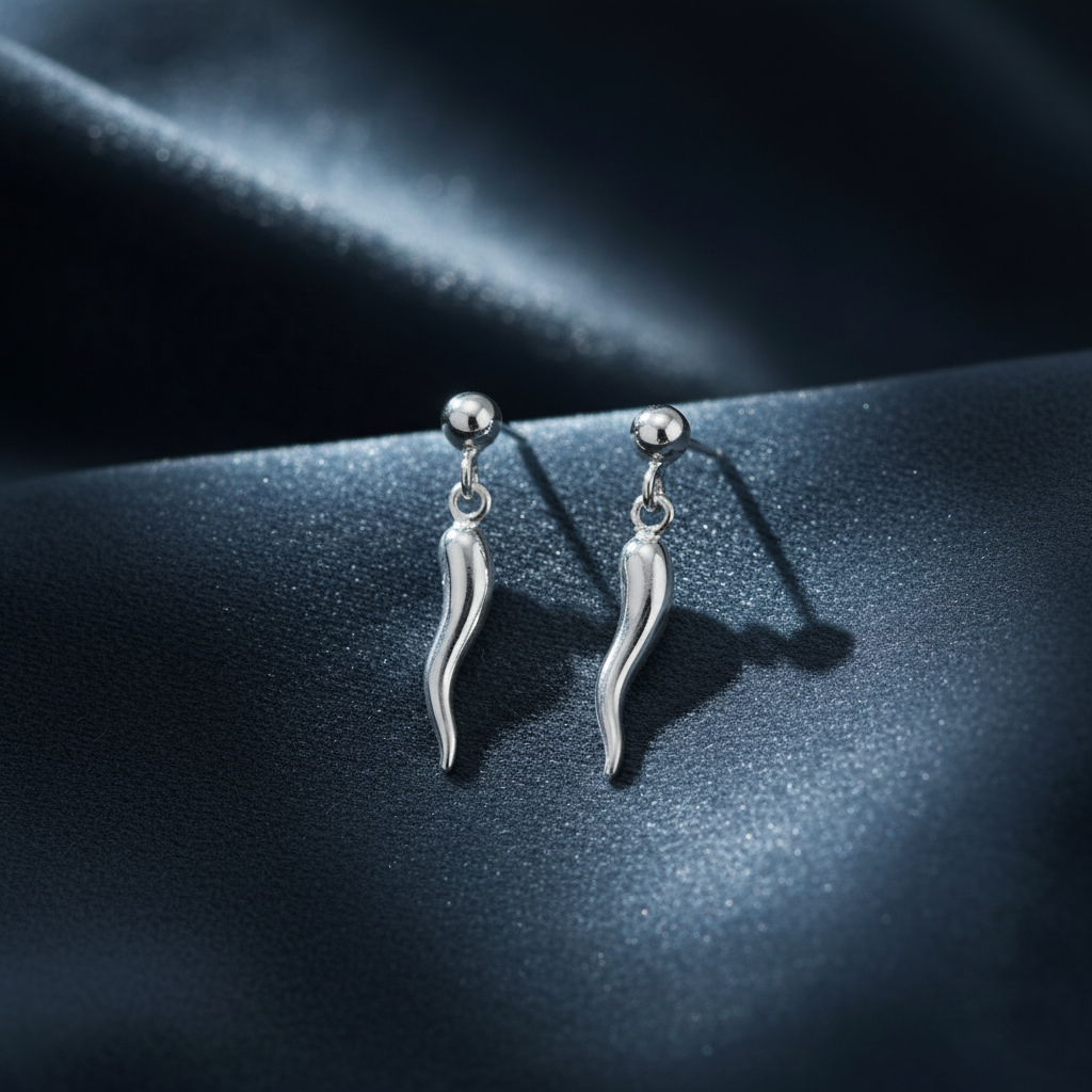Good Luck Sterling Silver Earrings