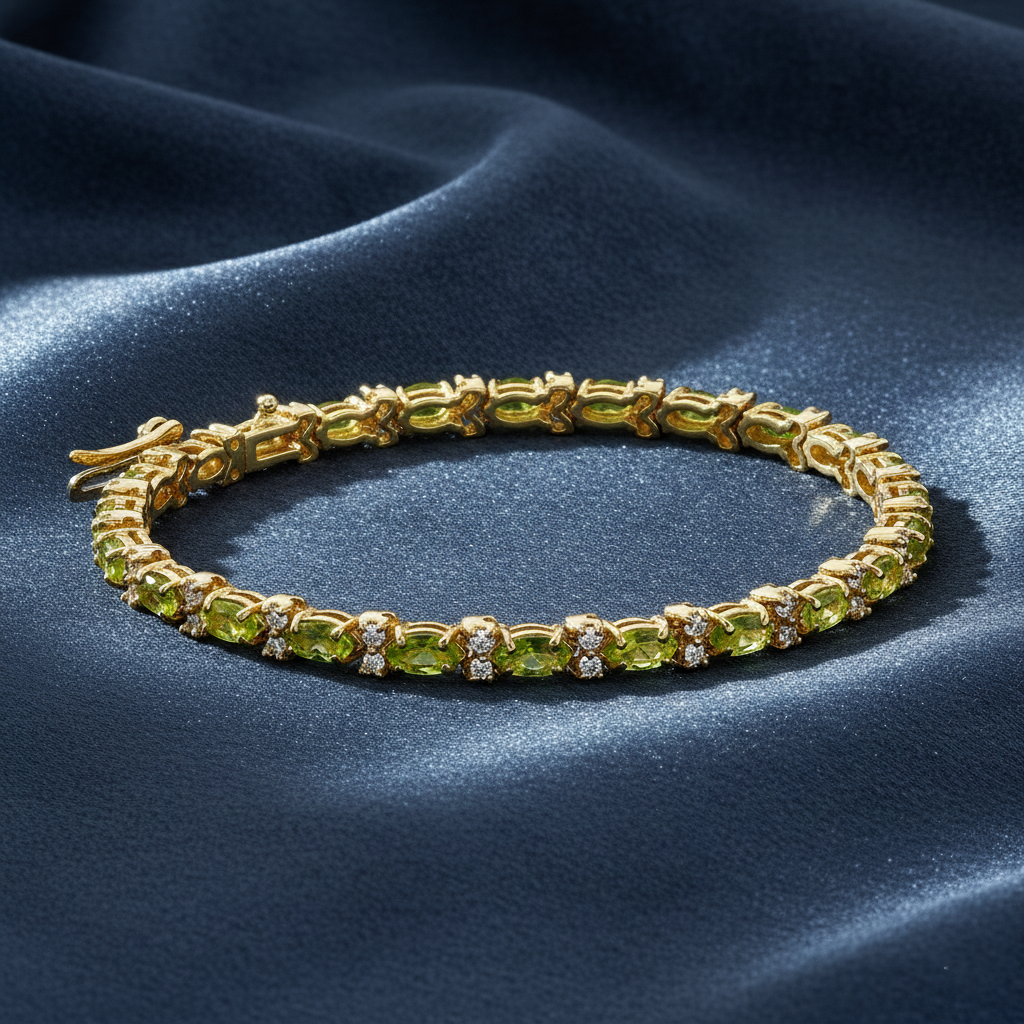 Eloquent Marquise Gemstone Statement Bracelet