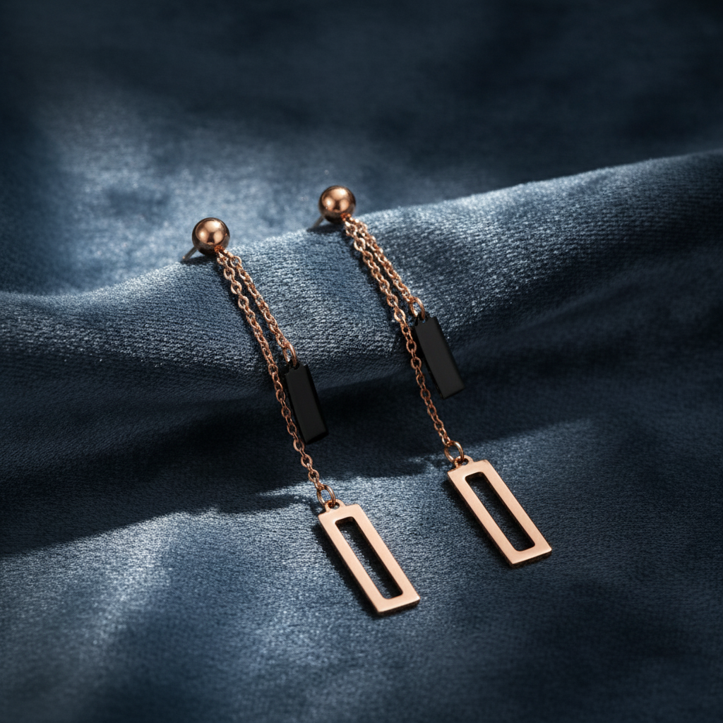 Bold Geometric Drop Earrings