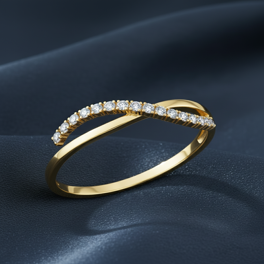 Twinkling Graduated Diamond Statement Bracelet