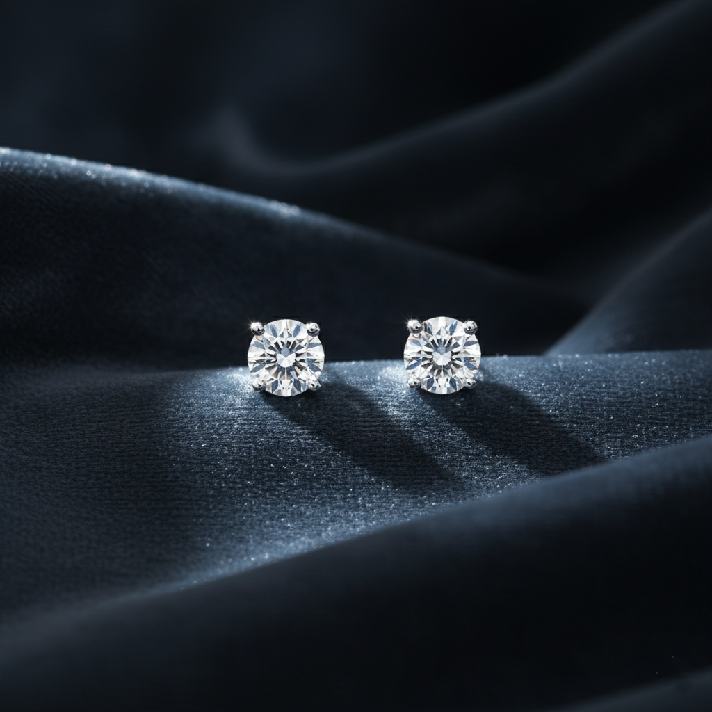 Brilliant Lab Grown Diamond Stud Earrings