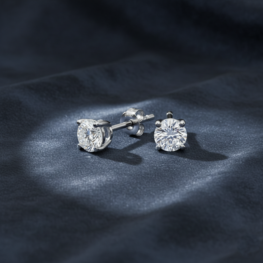 Brilliant Lab Grown Diamond Stud Earrings