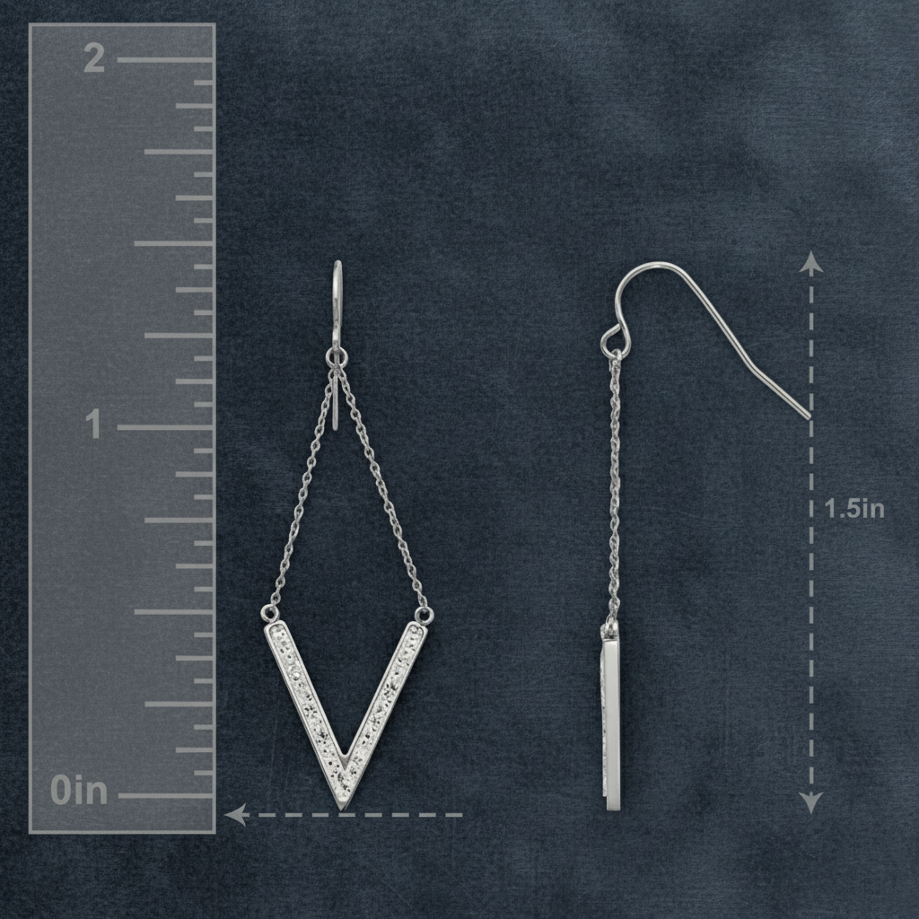 High-Class Look Crystal Earrings