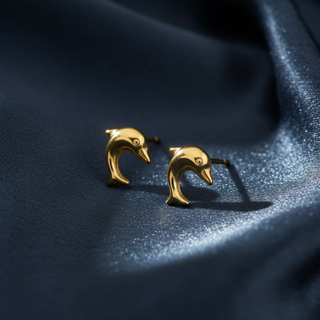 Subtle Marine Life Stud Earrings