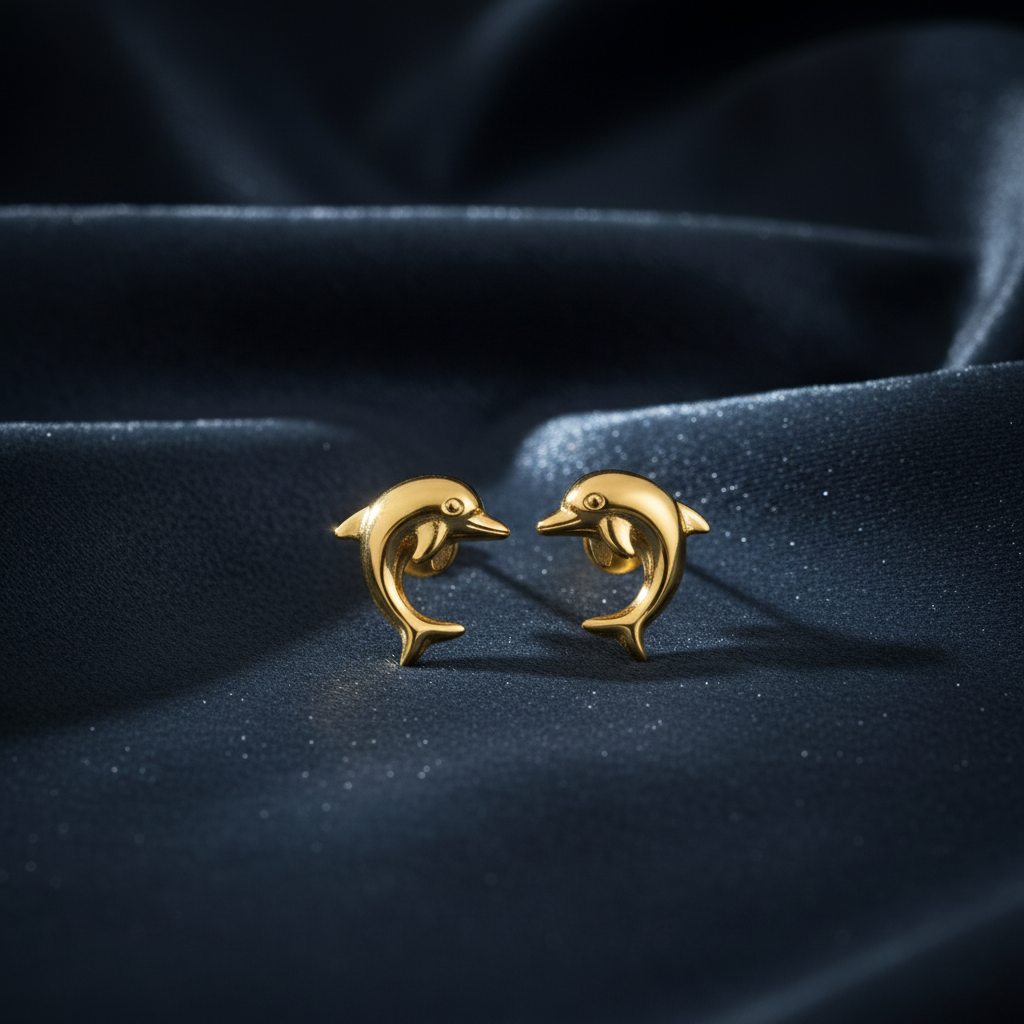 Subtle Marine Life Stud Earrings