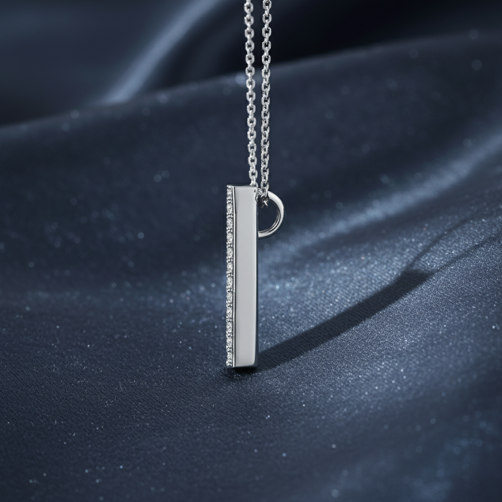 Personalized Diamond Initial Necklace - Letter A