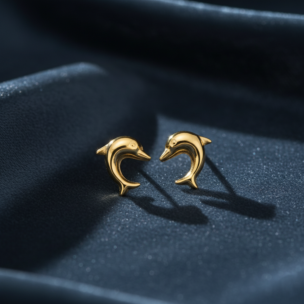 Subtle Marine Life Stud Earrings