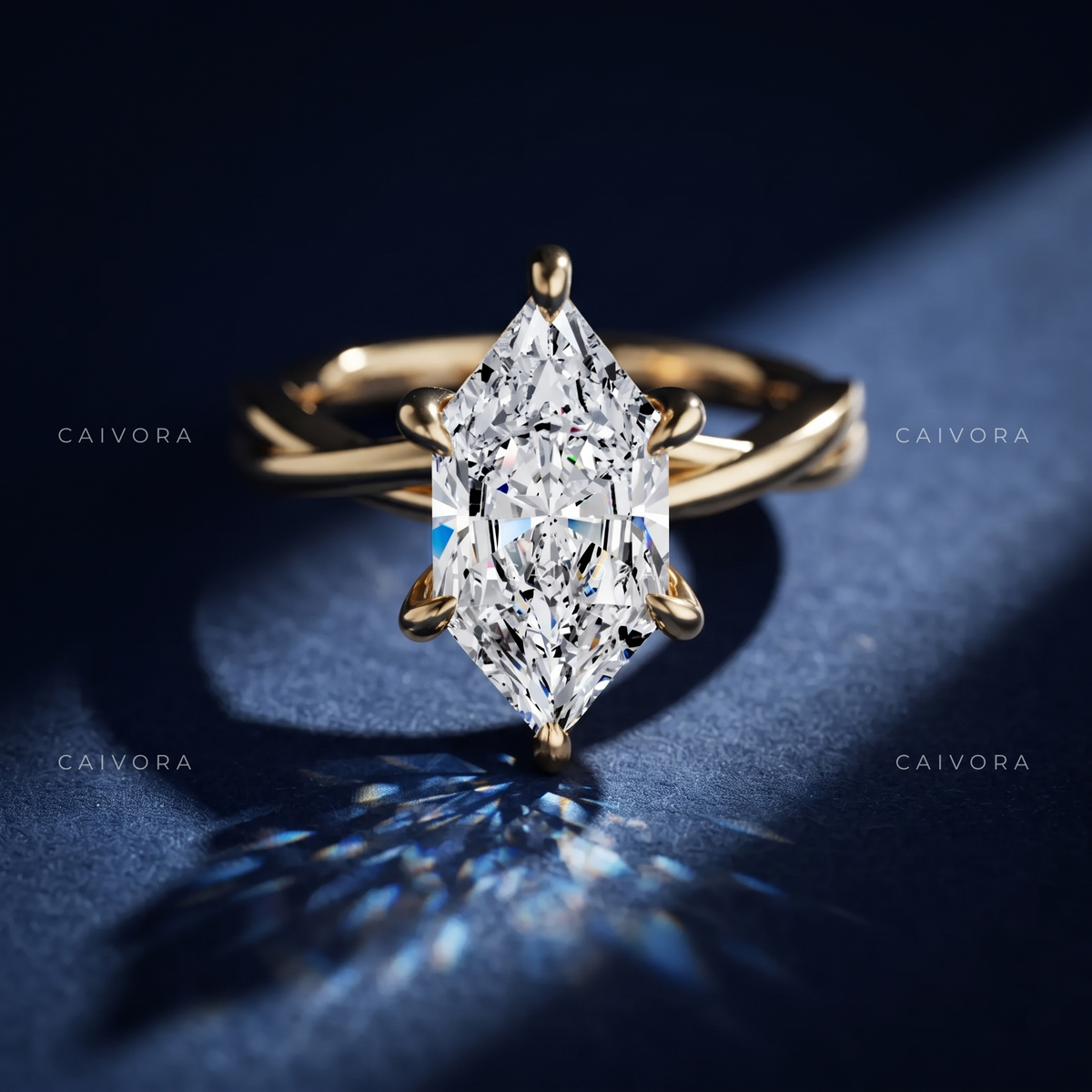 Distinctive Geometry with a Hexagonal Marquise Center