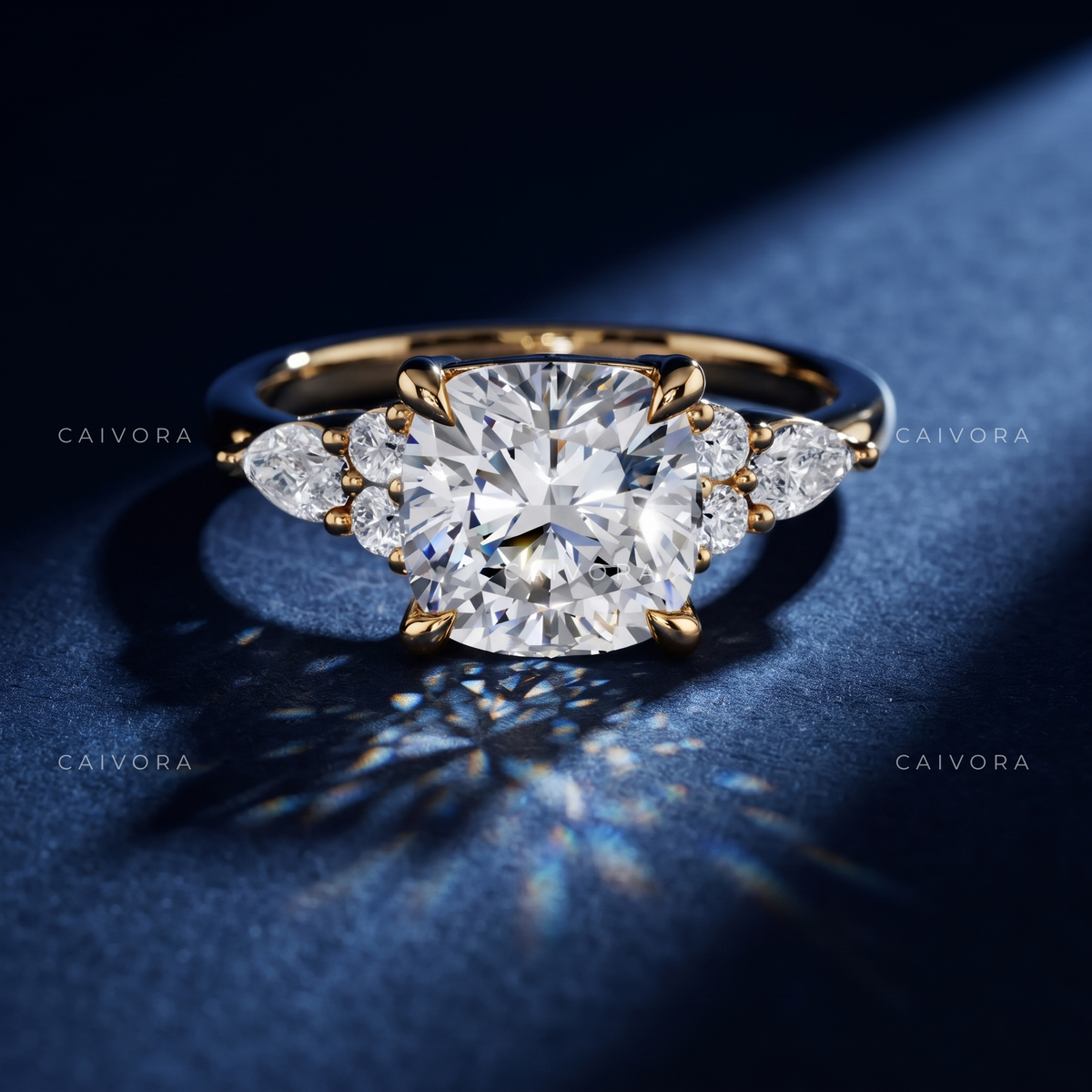 Timeless Triana Engagement Ring Designed with a Cushion Cut Center