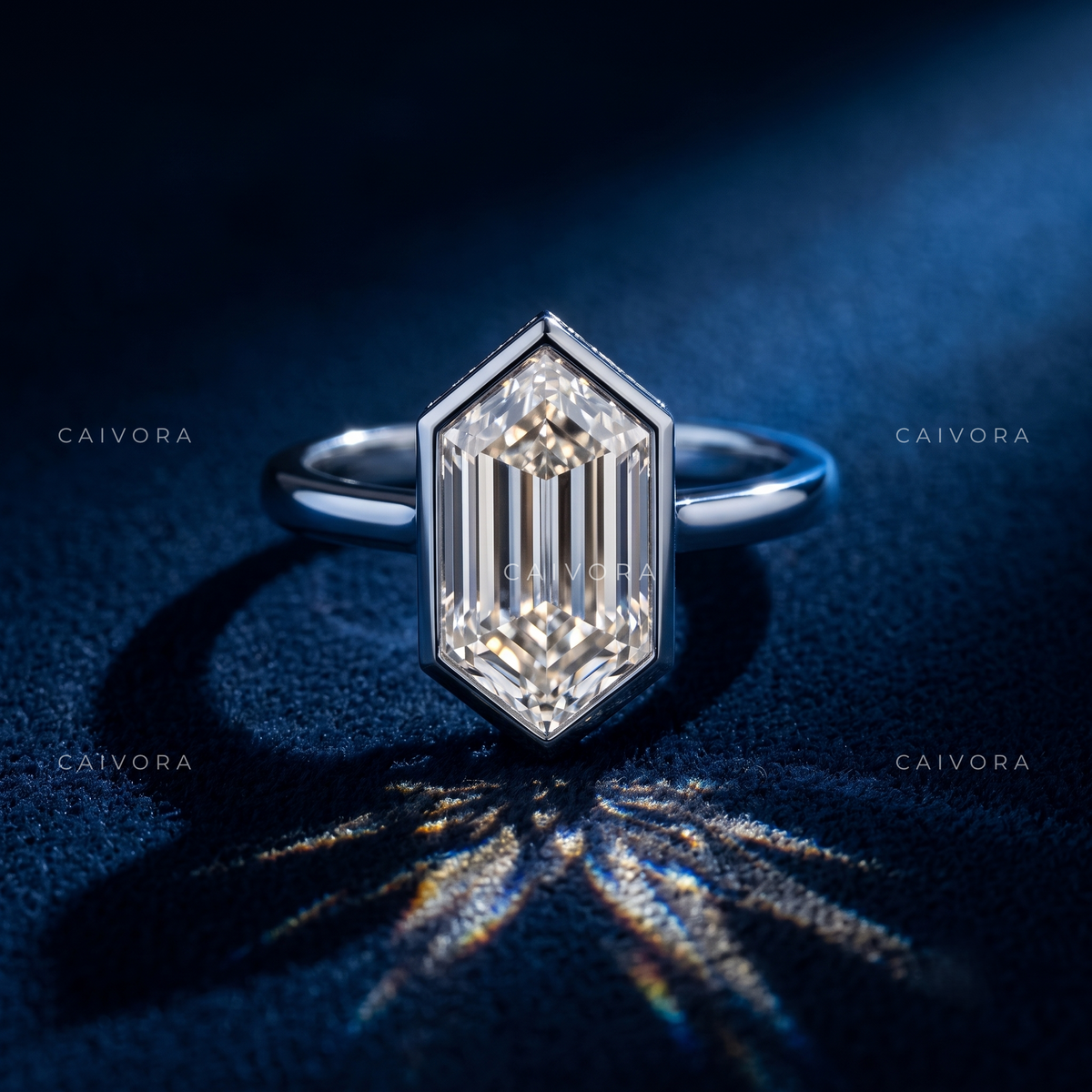 Contemporary Geometry with an Elongated Hexagon Center