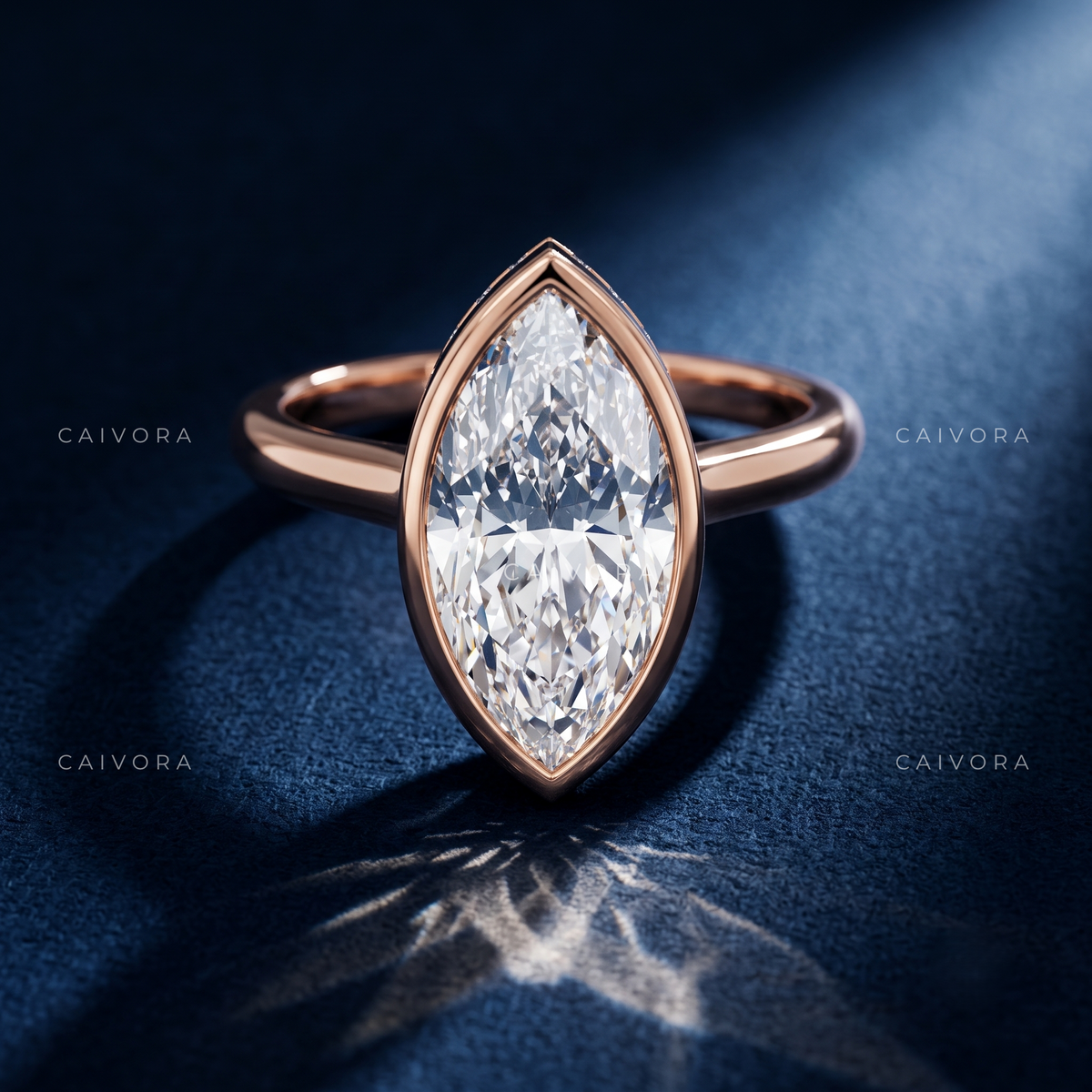 Elongated Grace with a Marquise Cut Center