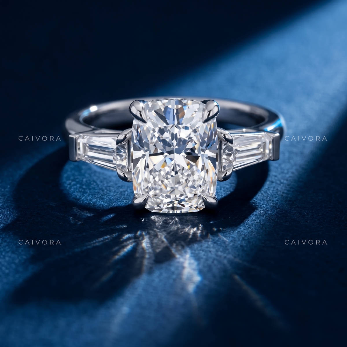 Graceful Proportions with an Elongated Cushion Cut Center