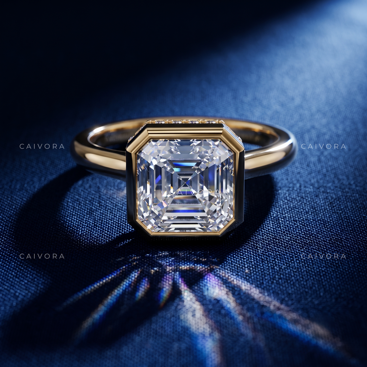 Art Deco Character with an Asscher Cut Center