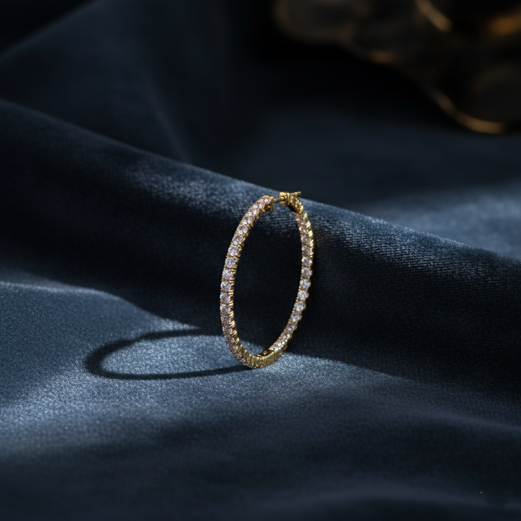 Elegant Everyday Yellow Gold Hoop Earrings