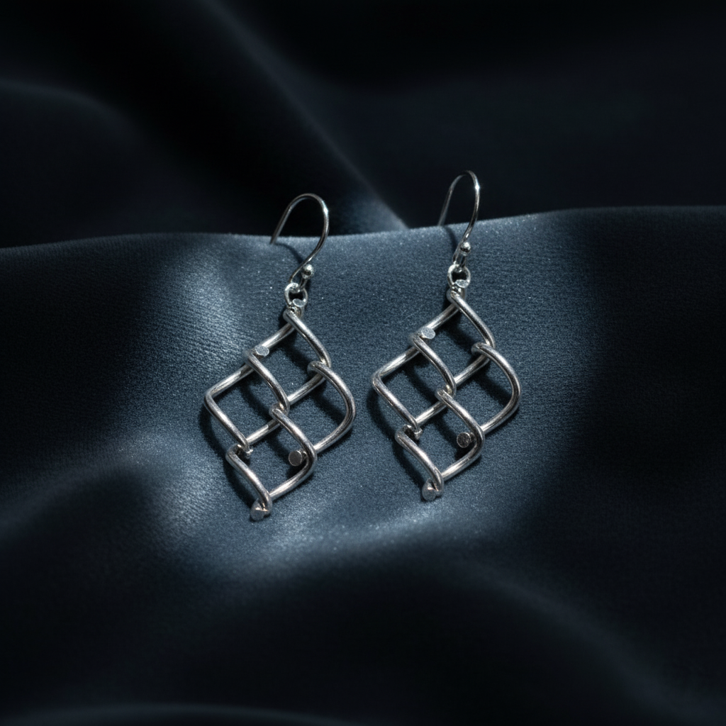 One-of-a-Kind White Gold Drops