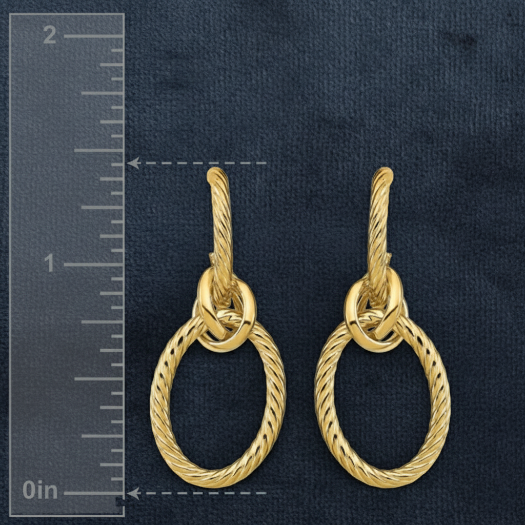 Classic Love Knot Drop Earrings