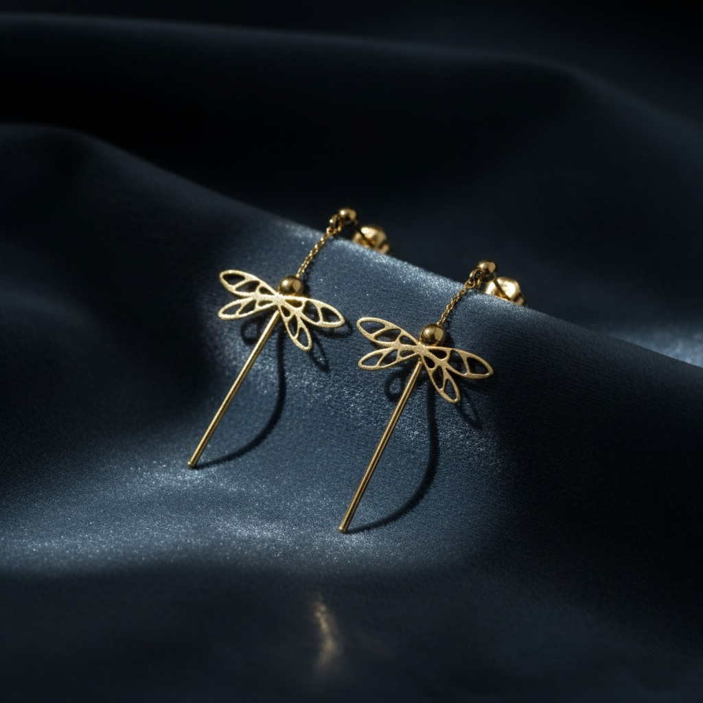 Whimsical Dragonfly Dangle Earrings
