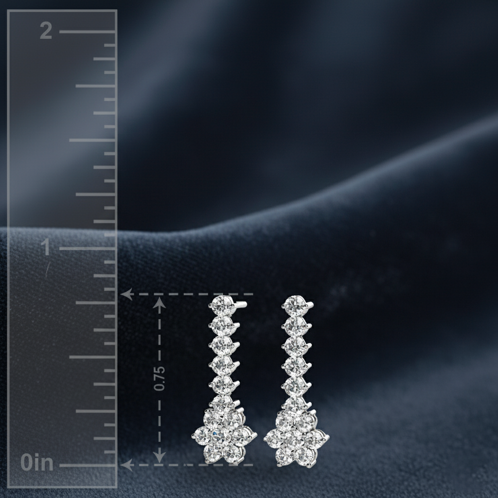 Glamorous Dangle Diamond Earrings