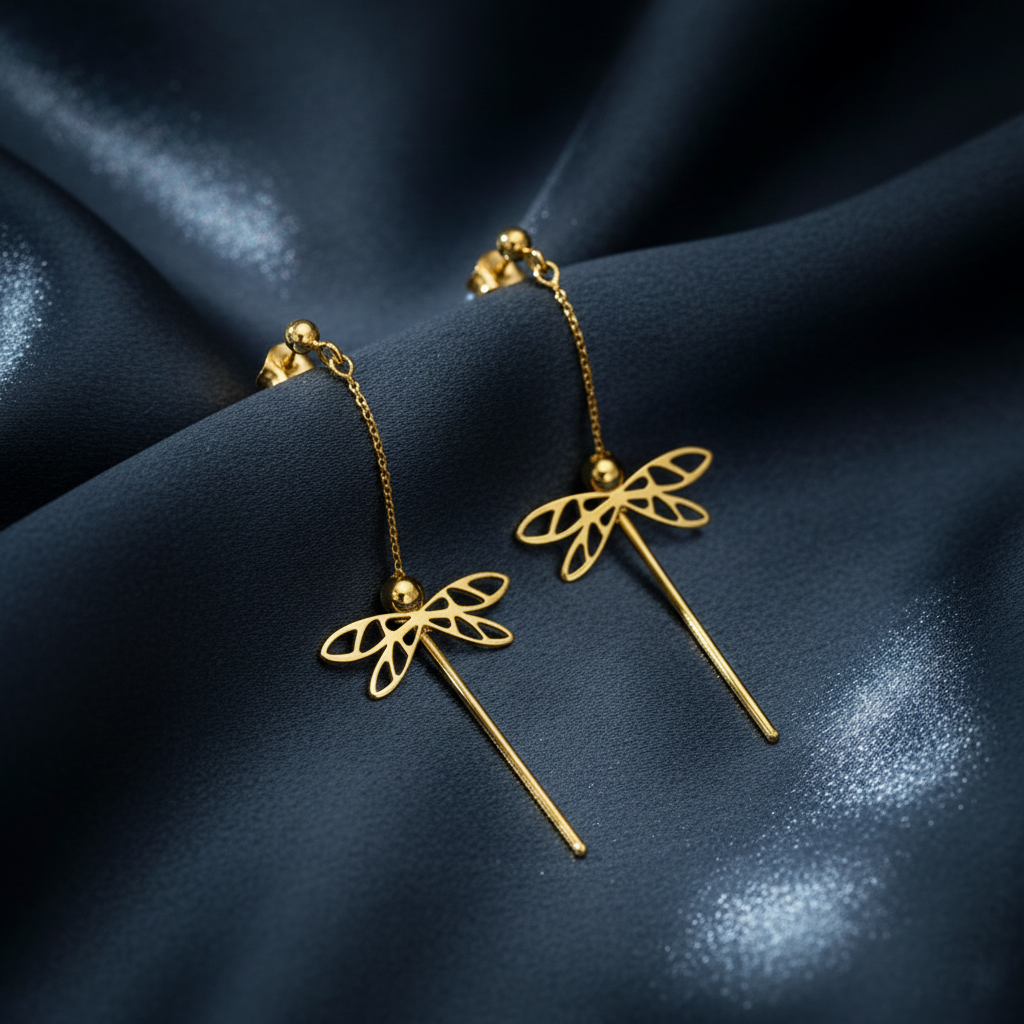 Whimsical Dragonfly Dangle Earrings