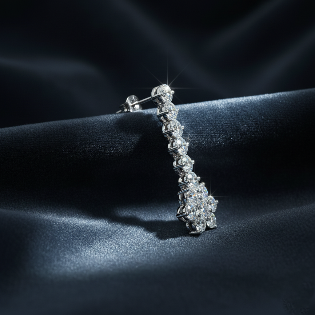 Glamorous Dangle Diamond Earrings