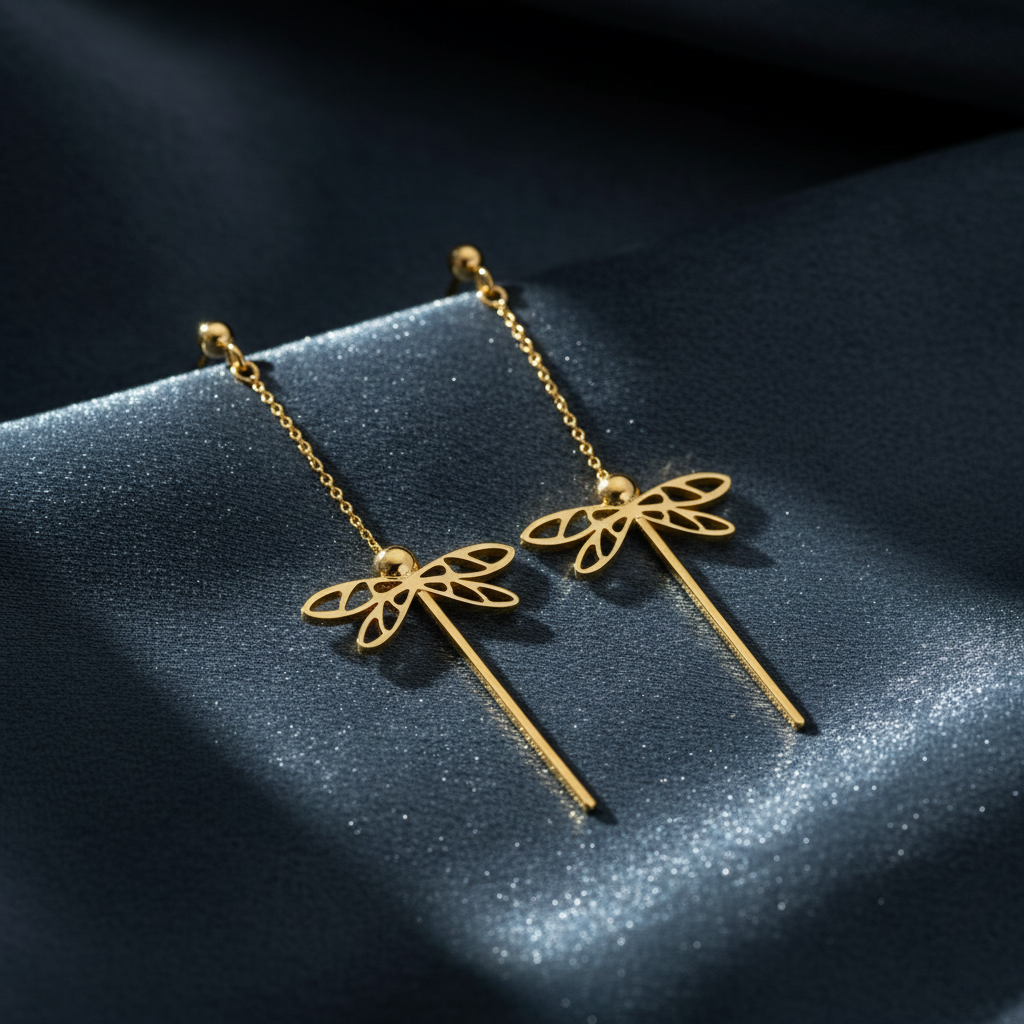 Whimsical Dragonfly Dangle Earrings