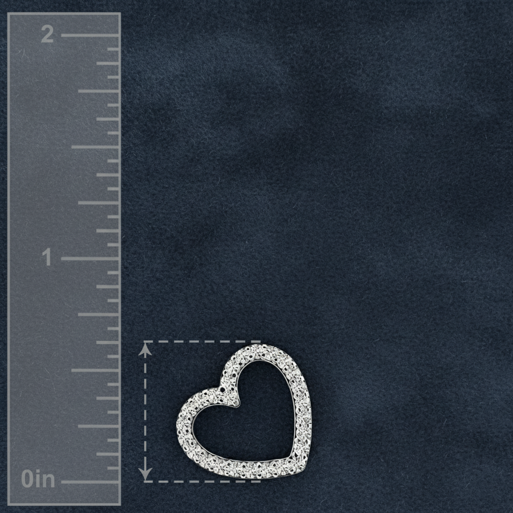 Sparkling Round Diamond Love Motif Necklace