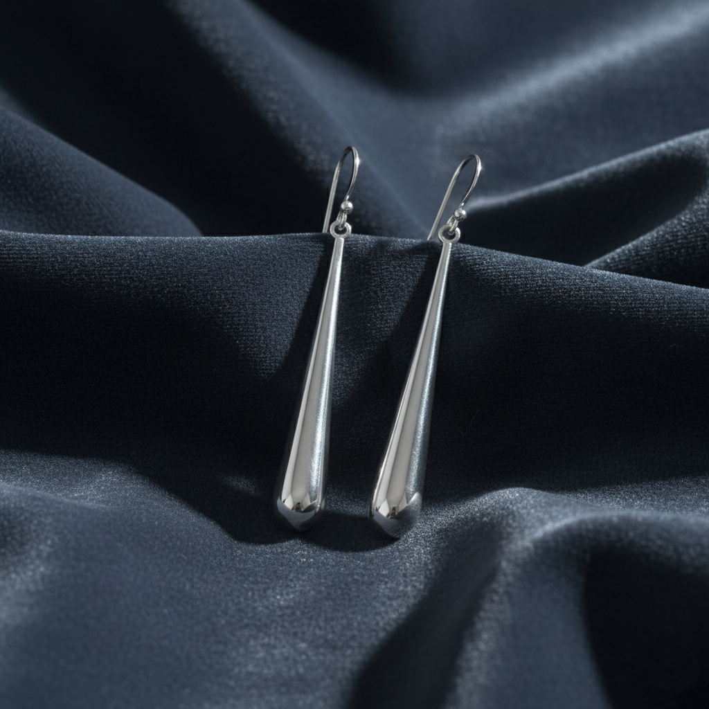 Elegant Long Teardrop Dangle Earrings