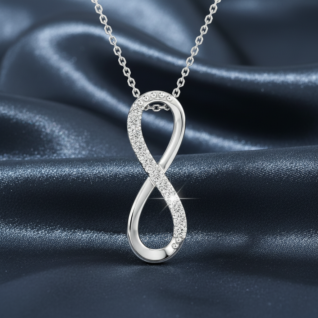 Symbolic Eternal Love Diamond Necklace