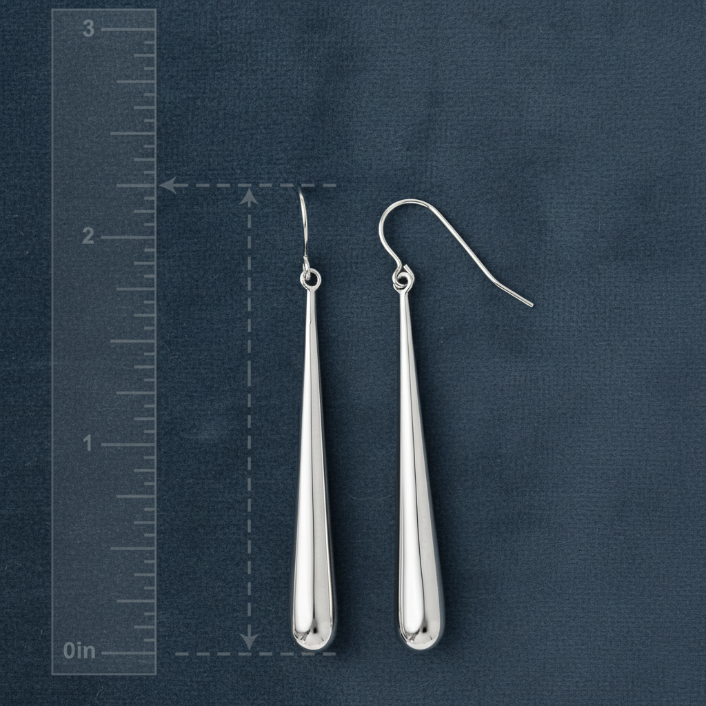 Elegant Long Teardrop Dangle Earrings