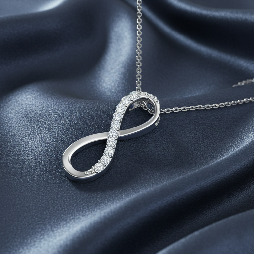 Symbolic Eternal Love Diamond Necklace
