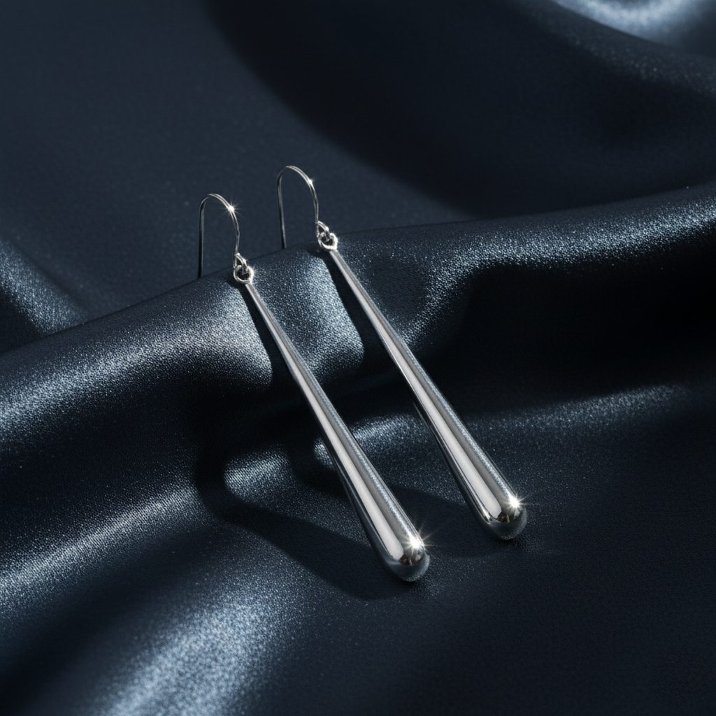 Elegant Long Teardrop Dangle Earrings