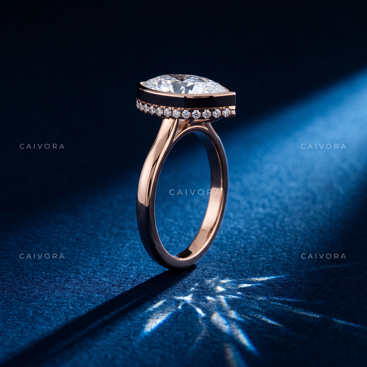 Elongated Grace with a Marquise Cut Center