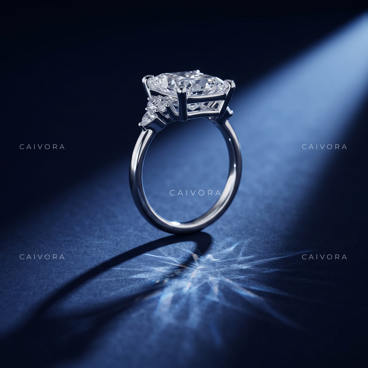 Latin-Inspired Engagement Ring with a Cushion Cut Center Diamond