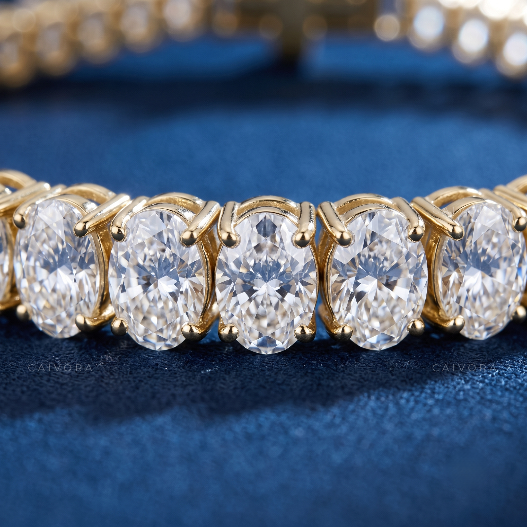 Graceful Oval Tennis Bracelet