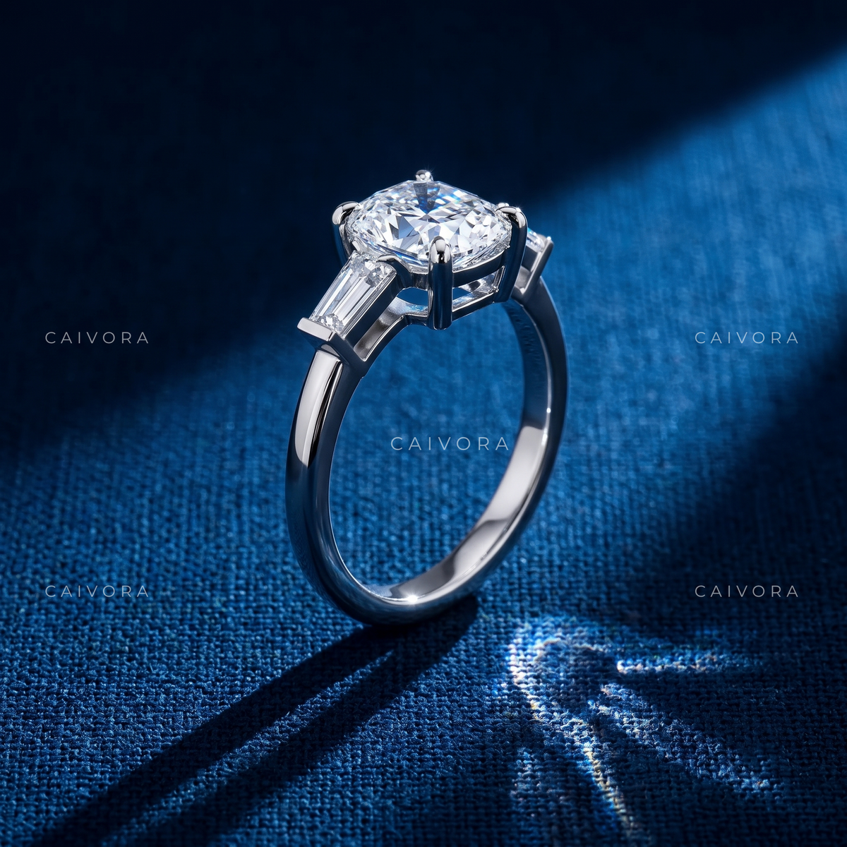 Graceful Proportions with an Elongated Cushion Cut Center