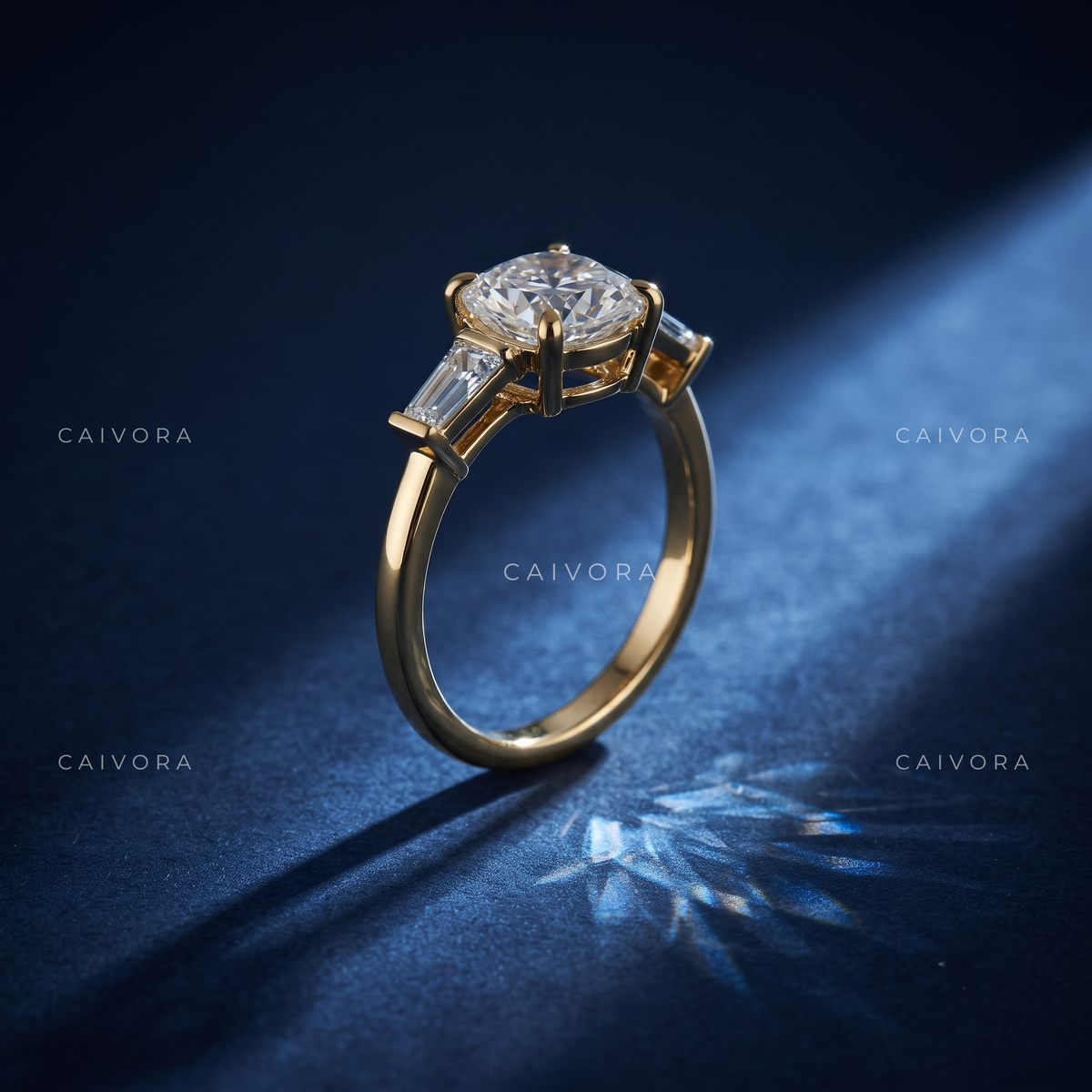 Soft Geometry with a Cushion Cut Center Diamond