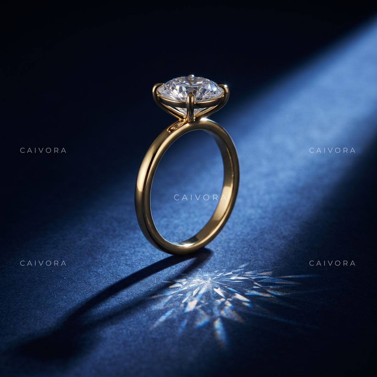 Oval Cut Four Prong Solitaire Engagement Ring