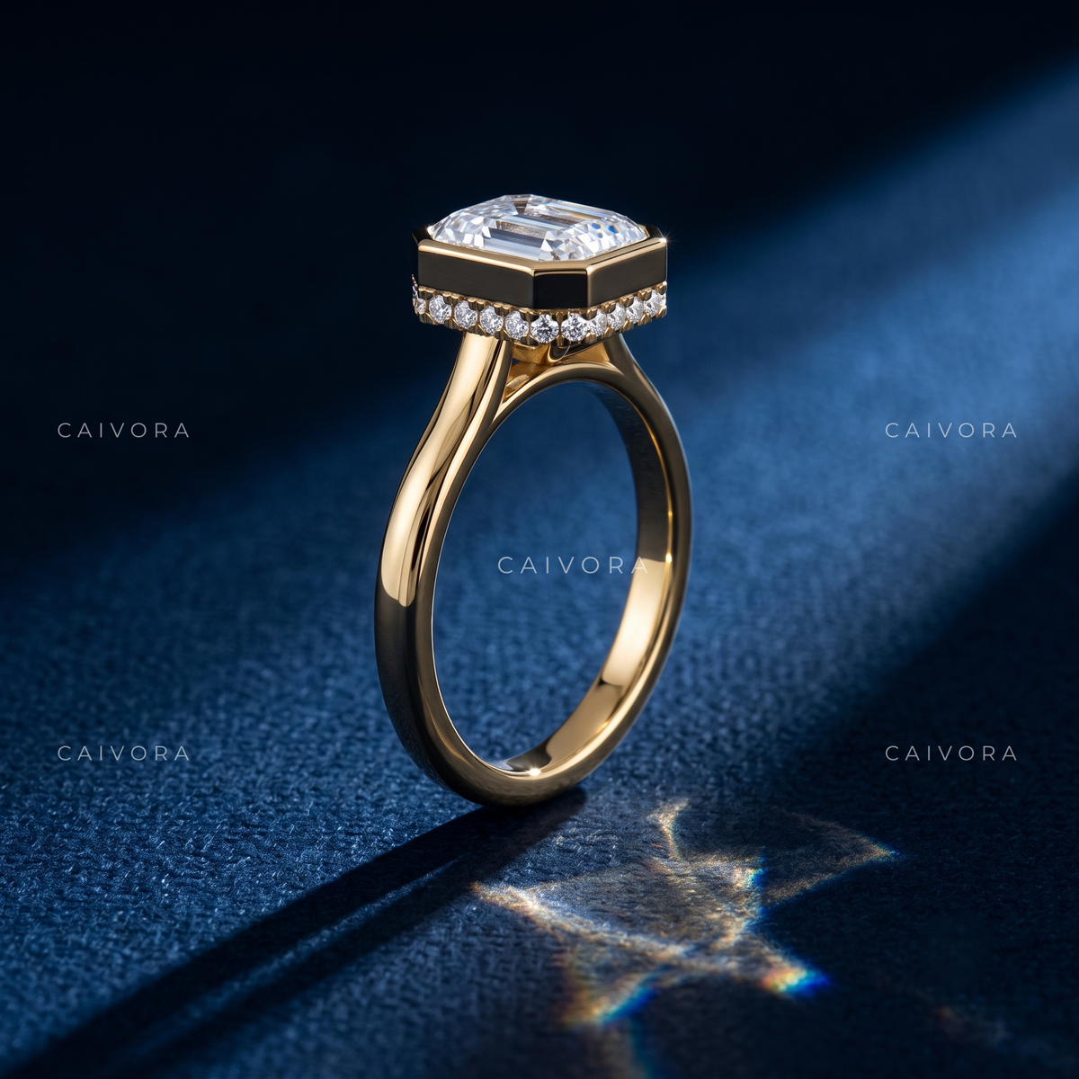 Art Deco Character with an Asscher Cut Center