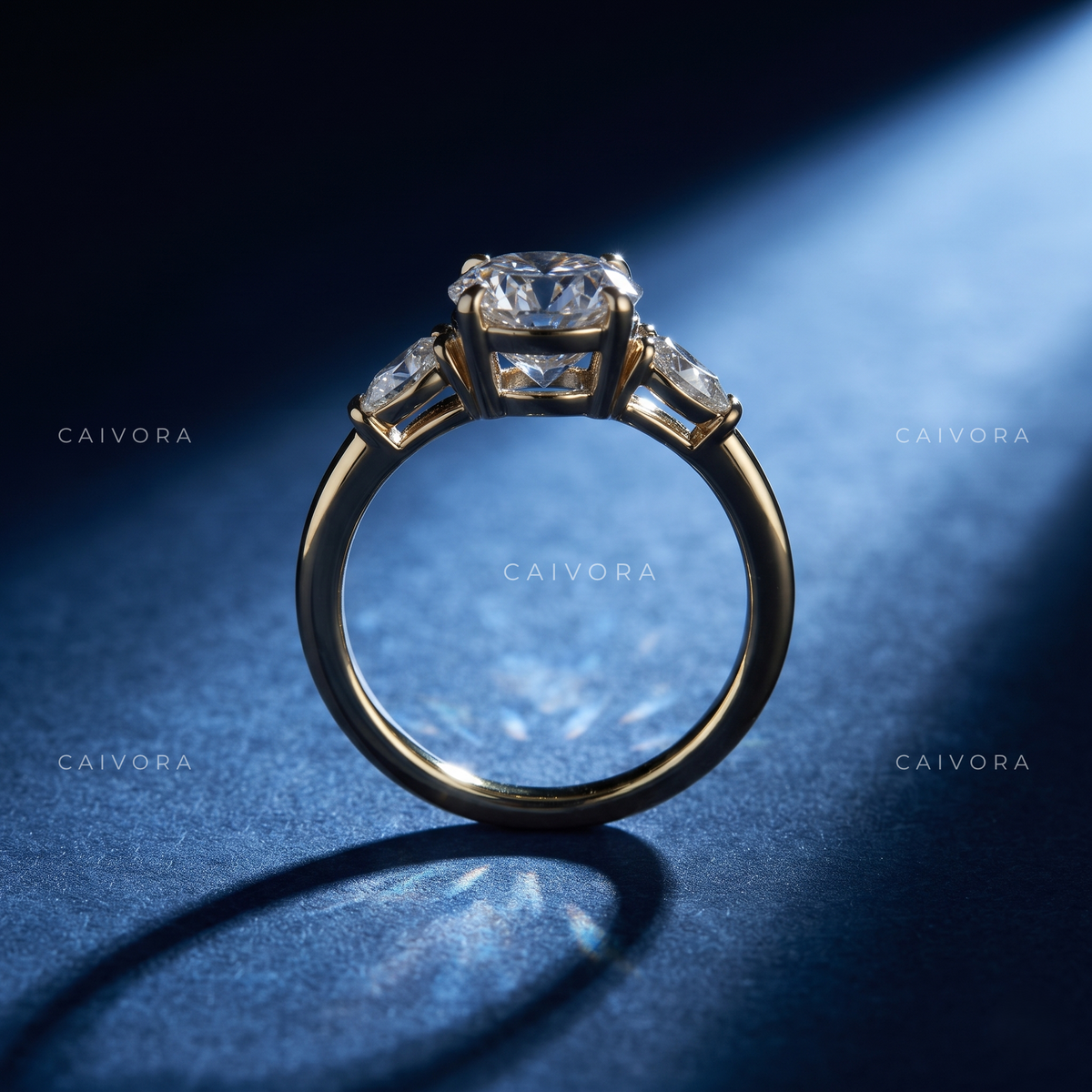 Contemporary Paloma Setting Showcasing a old mine cut Diamond