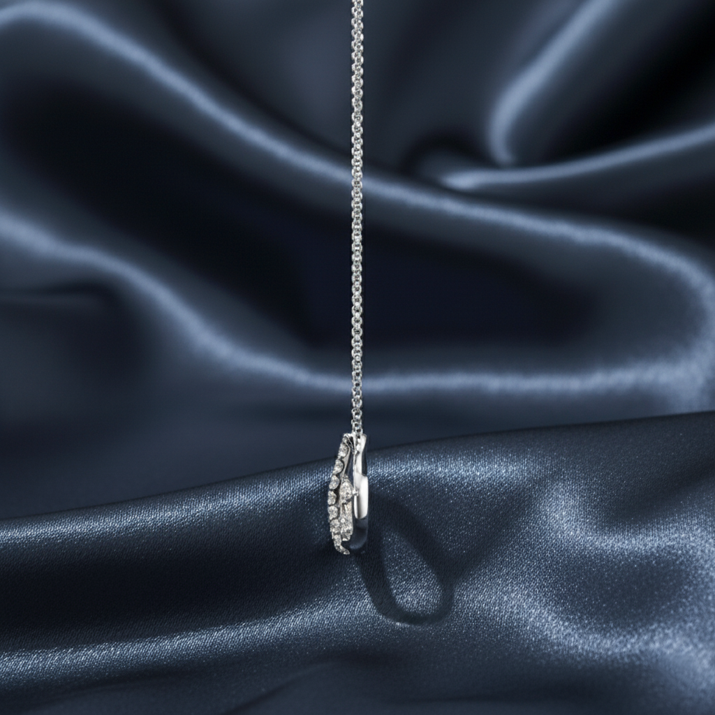 Infinite Love Diamond Symbol Pendant Necklace