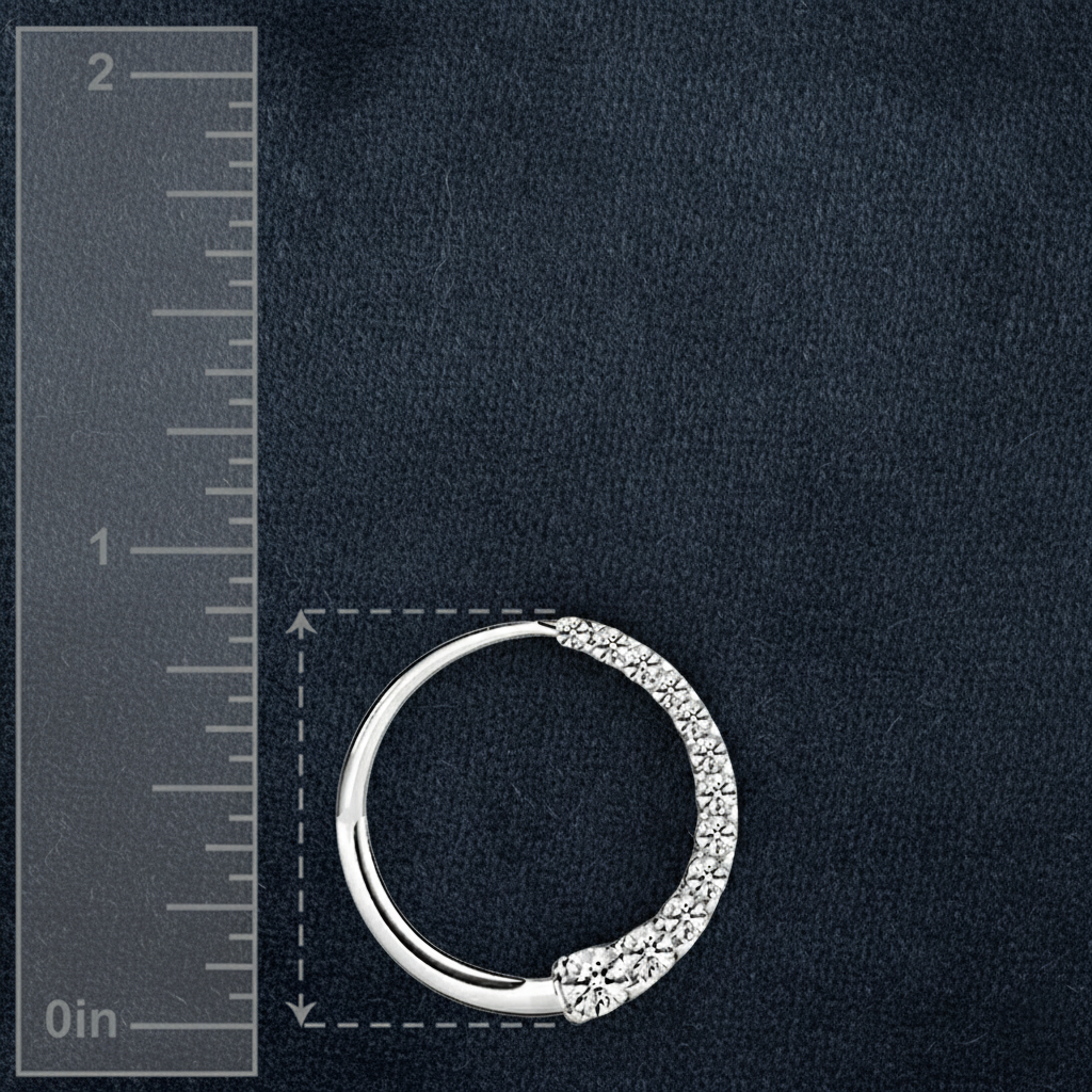 Delicate Diamond Circle Pendant Necklace
