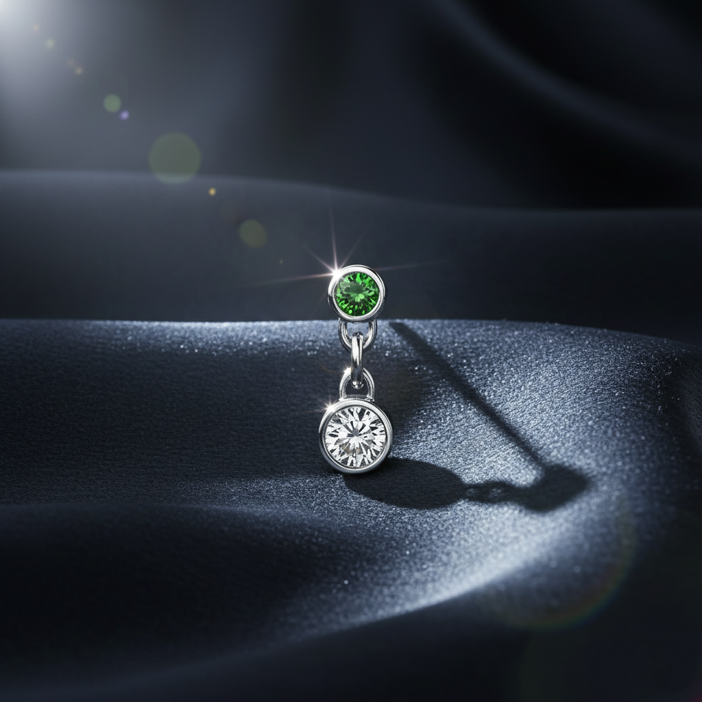 Luxurious Bezel Set Gemstone Drop Earrings