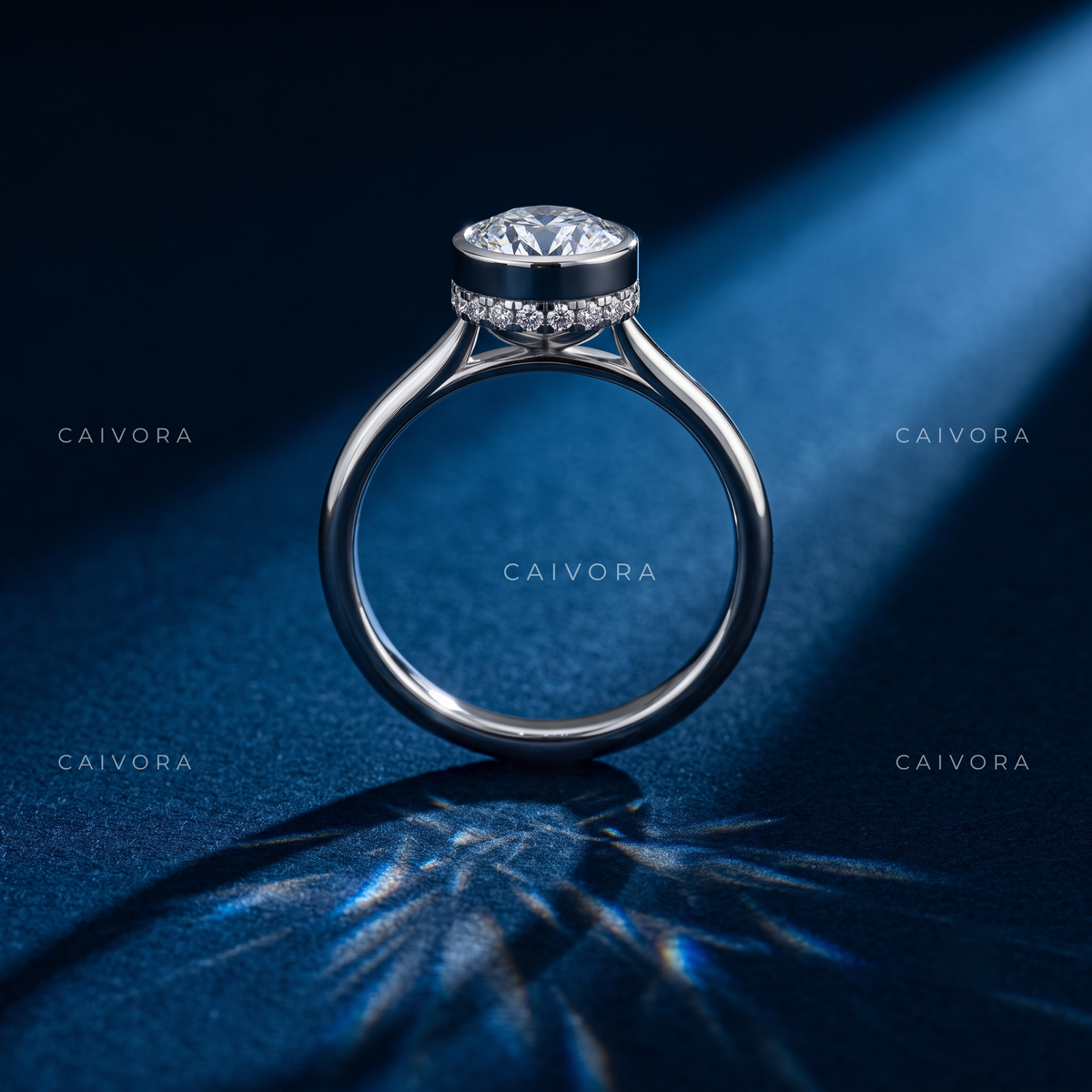 Sculpted Grace with an Elongated Cushion Cut Center