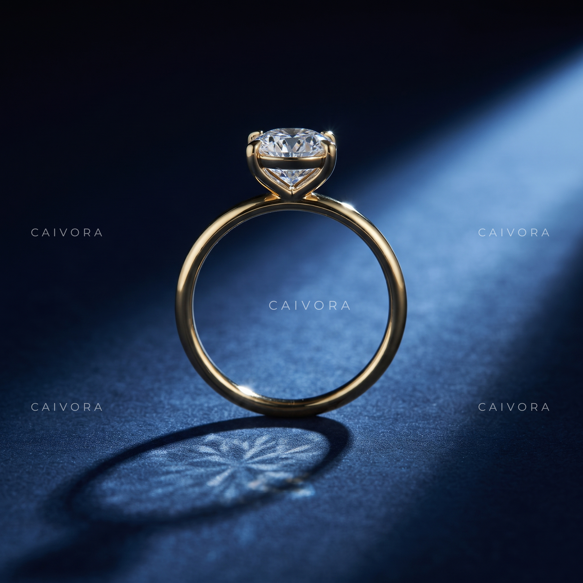 Oval Cut Four Prong Solitaire Engagement Ring